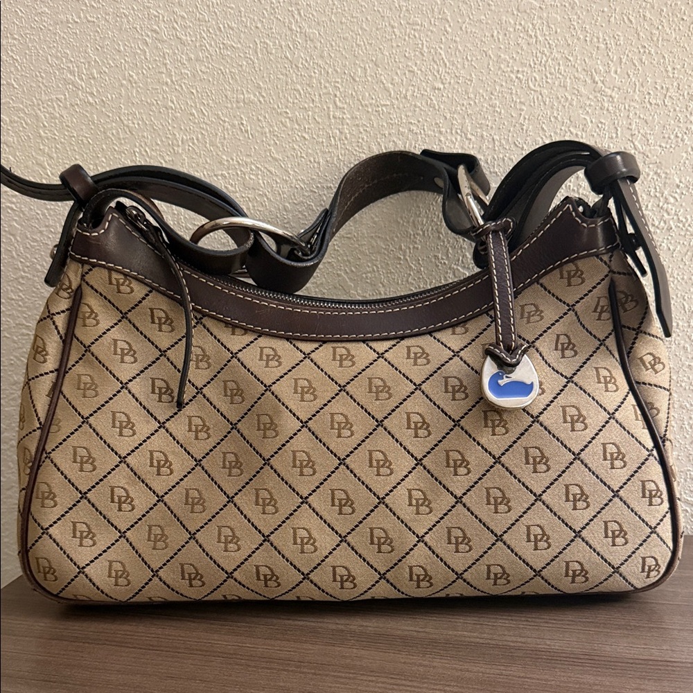 Dooney and Bourke Brown Monogram Shoulder Bag